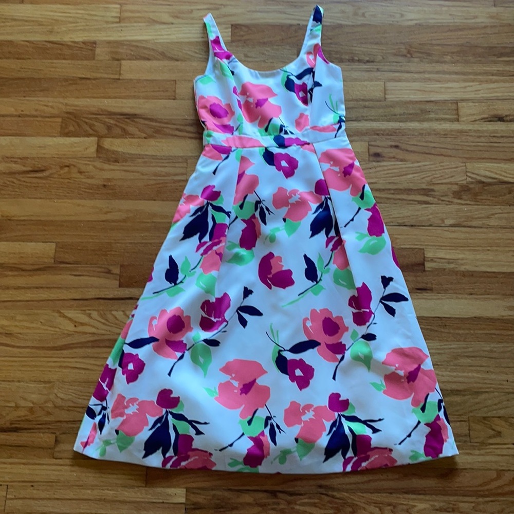 Shoshanna Midnight Floral Fit & Flare Dress